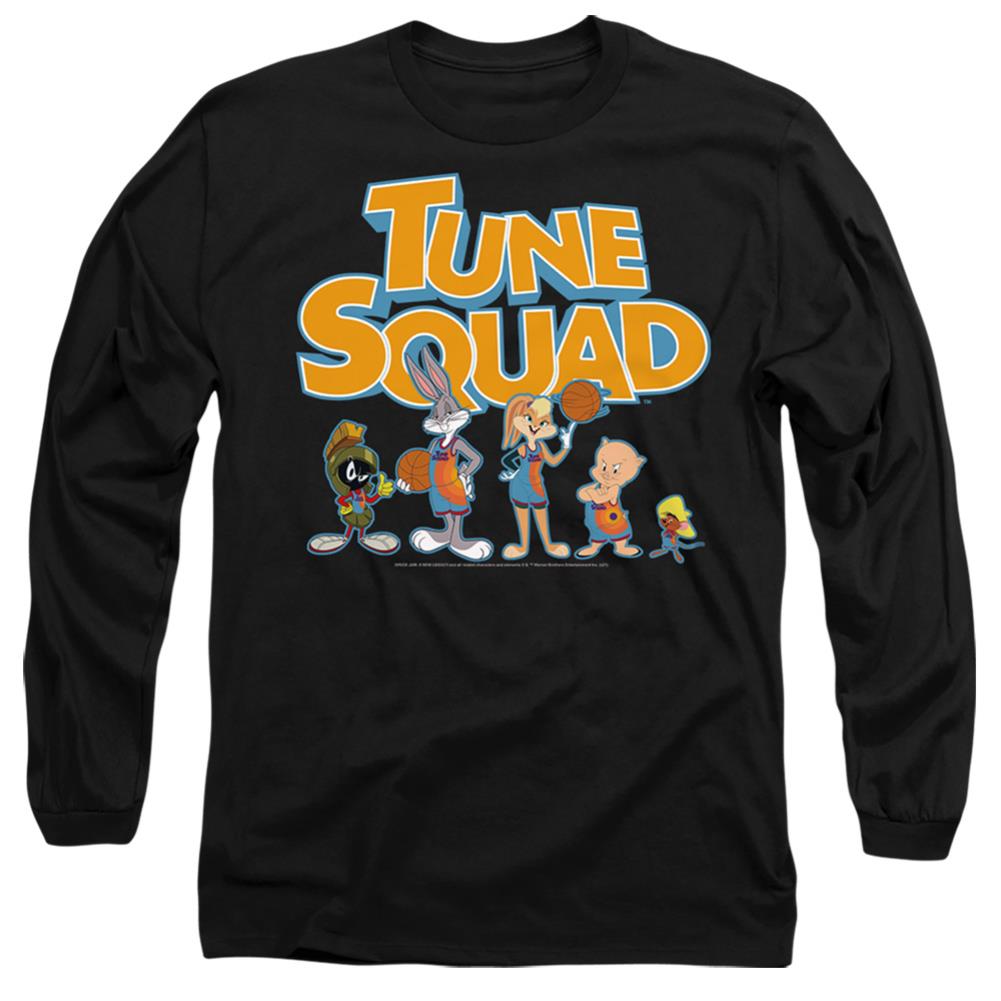 Space Jam 2 Tune Squad Letters Men's 18/1 Cotton Long-Sleeve T-Shirt