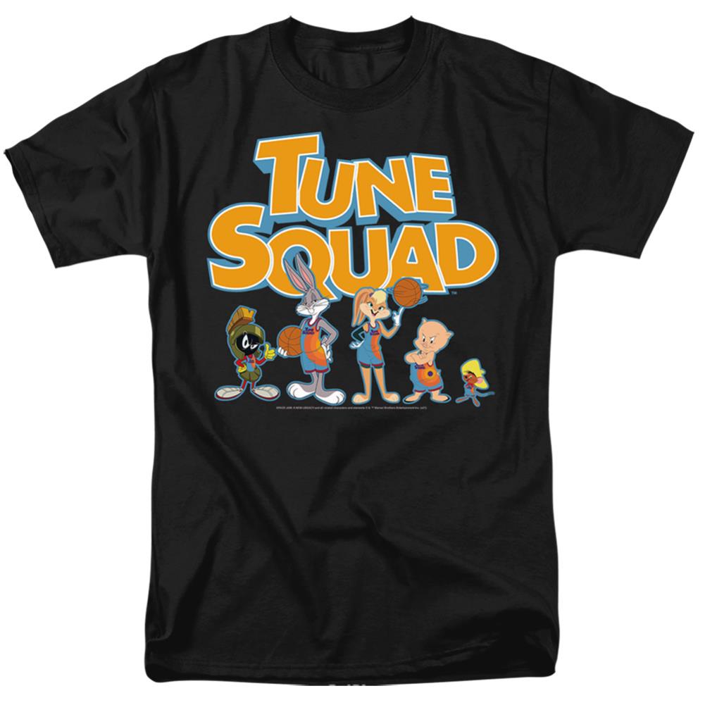 Space Jam 2 Tune Squad Letters Men's 18/1 Cotton Short-Sleeve T-Shirt
