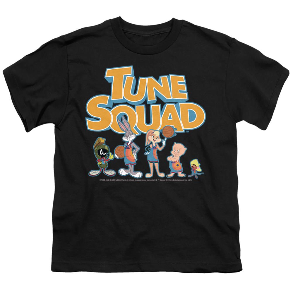 Space Jam 2 Tune Squad Letters Youth 18/1 100% Cotton Short-Sleeve T-Shirt