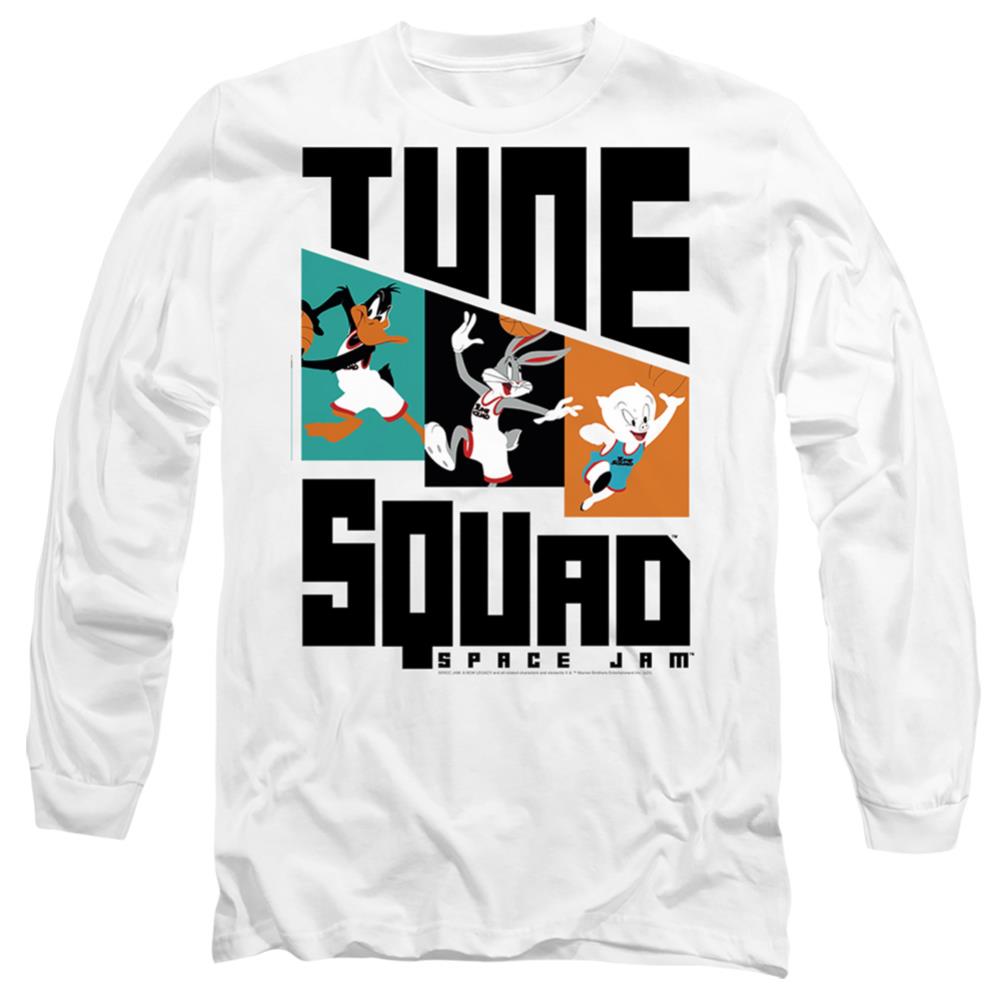 Space Jam 2 Tune Squad Pattern Characters Men's 18/1 Cotton Long-Sleeve T-Shirt