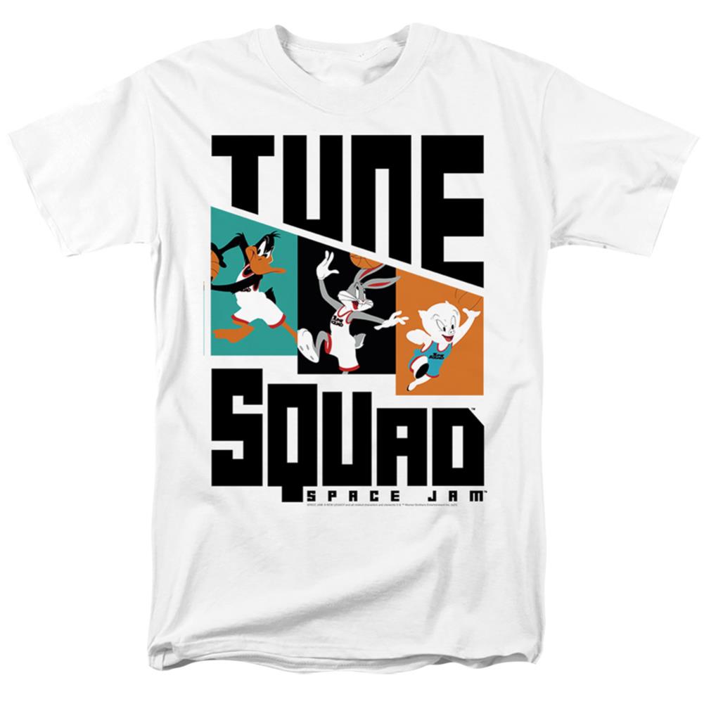 Space Jam 2 Tune Squad Pattern Characters Men's 18/1 Cotton Short-Sleeve T-Shirt