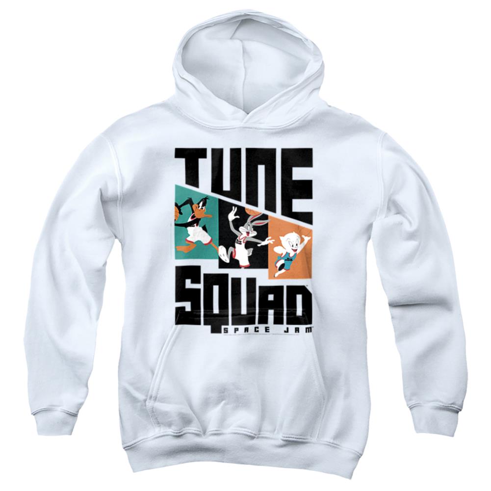Space Jam 2 Tune Squad Pattern Characters Youth Cotton Poly Pull-Over Hoodie