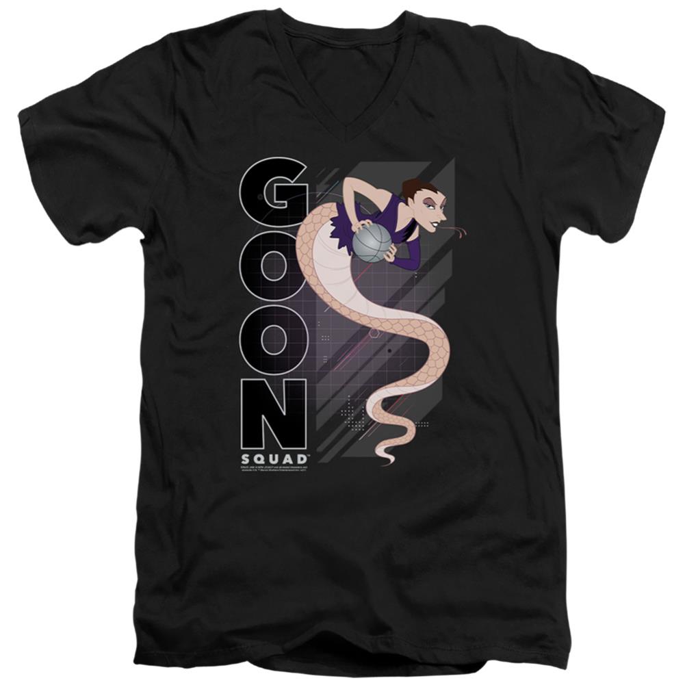 Space Jam 2 White Mamba Men's 30/1 Cotton Slim V-Neck T-Shirt