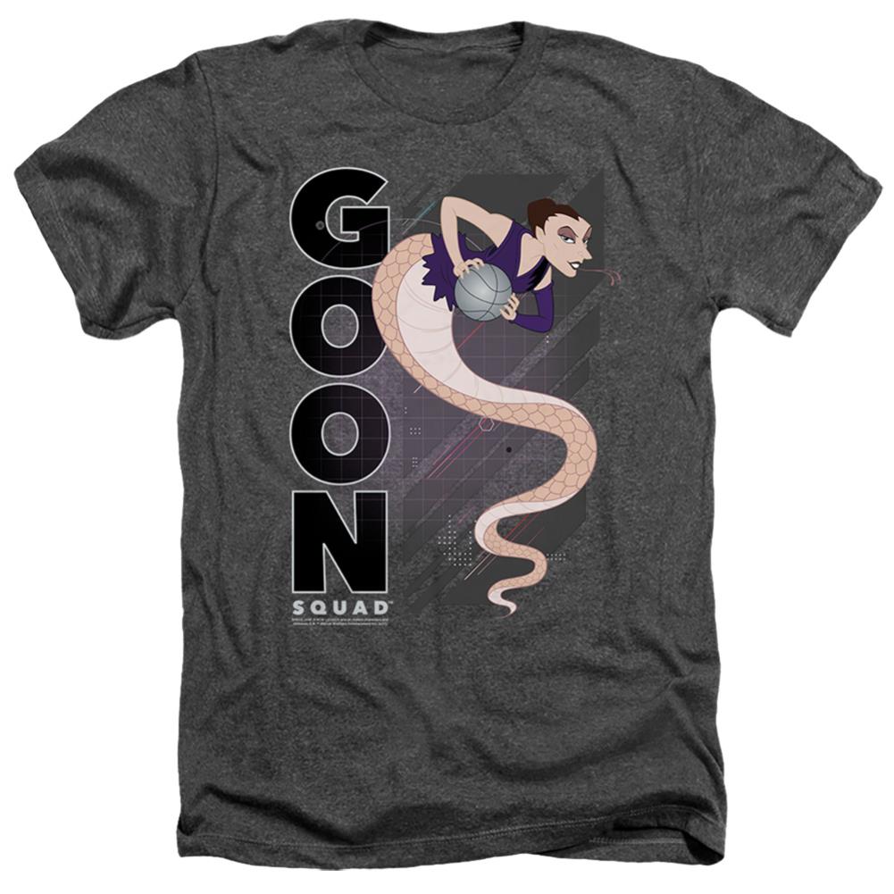 Space Jam 2 White Mamba Men's 30/1 Heather 60 40 Poly Short-Sleeve T-Shirt