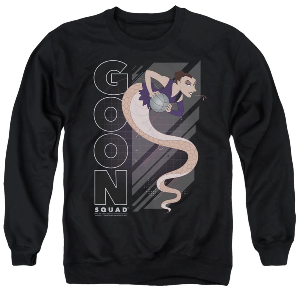 Space Jam 2 White Mamba Men's Crewneck 50 50 Poly Long-Sleeve T-Shirt