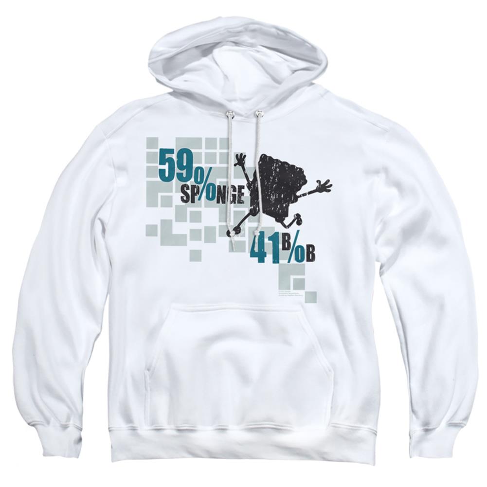 Spongebob Squarepants 59% Sponge, 41% Bob Men's Pull-Over 75 25 Poly Hoodie