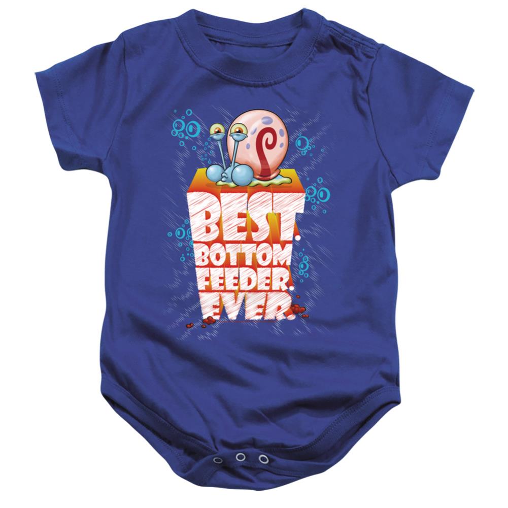 Spongebob Squarepants Best. Bottom Feed. Ever. Infant's Cotton SS Snapsuit