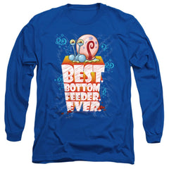 Spongebob Squarepants Best. Bottom Feed. Ever. Men's 18/1 Cotton Long-Sleeve T-Shirt