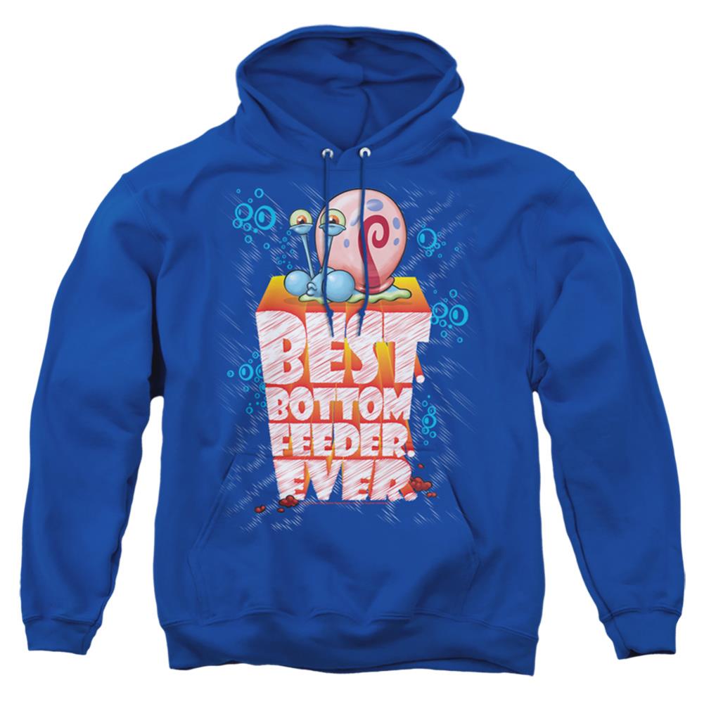 Spongebob Squarepants Best. Bottom Feed. Ever. Men's Pull-Over 75 25 Poly Hoodie