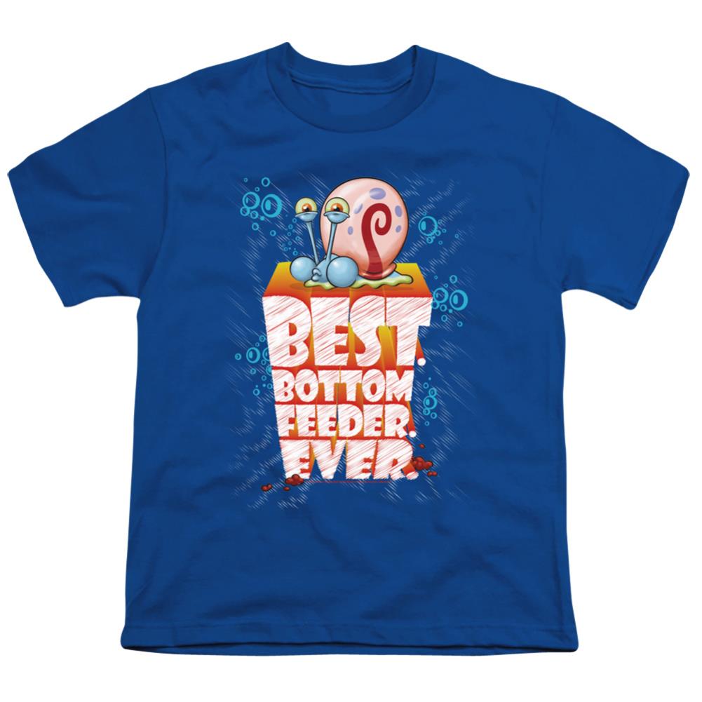 Spongebob Squarepants Best. Bottom Feed. Ever. Youth 18/1 100% Cotton Short-Sleeve T-Shirt
