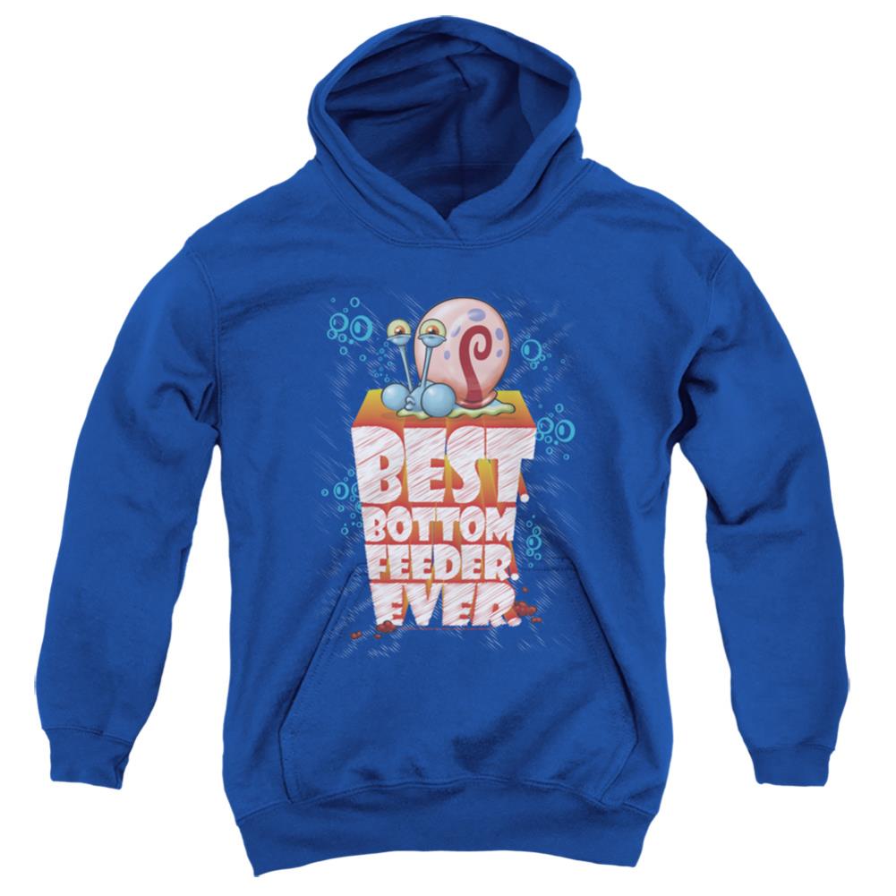 Spongebob Squarepants Best. Bottom Feed. Ever. Youth Cotton Poly Pull-Over Hoodie