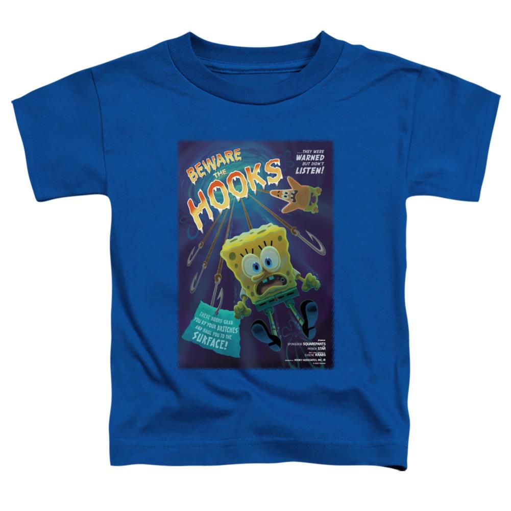 Spongebob Squarepants Beware The Hooks Toddler 18/1 Cotton Short-Sleeve T-Shirt