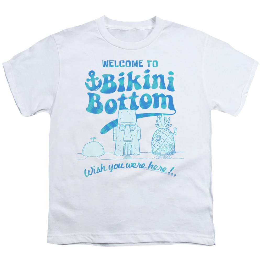 Spongebob Squarepants Bikini Bottom Welcome Youth 18/1 100% Cotton Short-Sleeve T-Shirt