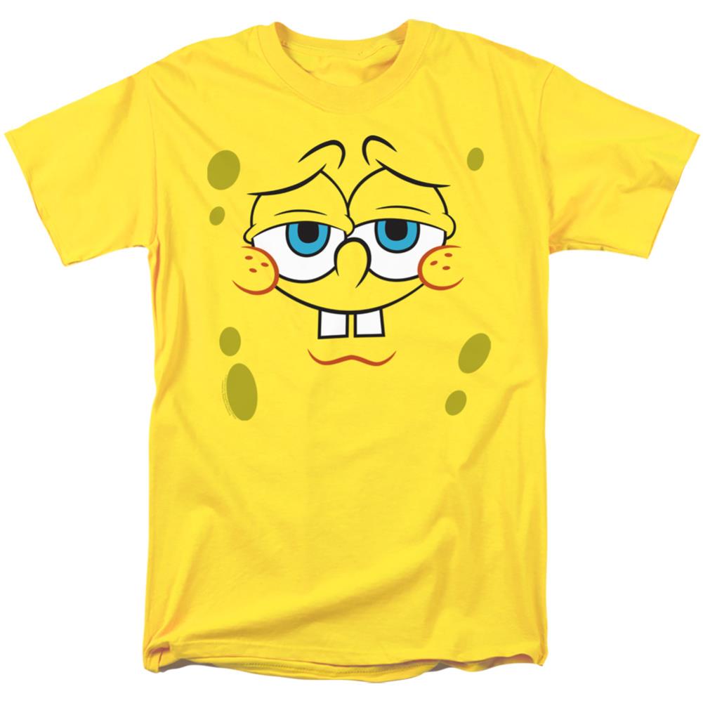 Spongebob Squarepants Confident Face Men's 18/1 Cotton Short-Sleeve T-Shirt