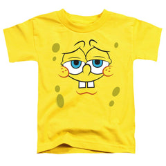 Spongebob Squarepants Confident Face Toddler 18/1 Cotton Short-Sleeve T-Shirt