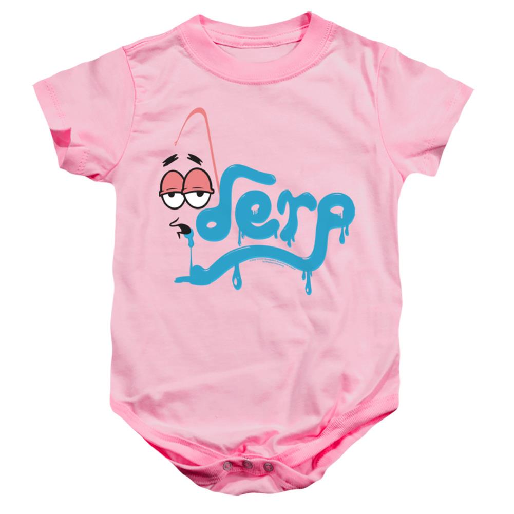 Spongebob Squarepants Derp Infant's Cotton SS Snapsuit