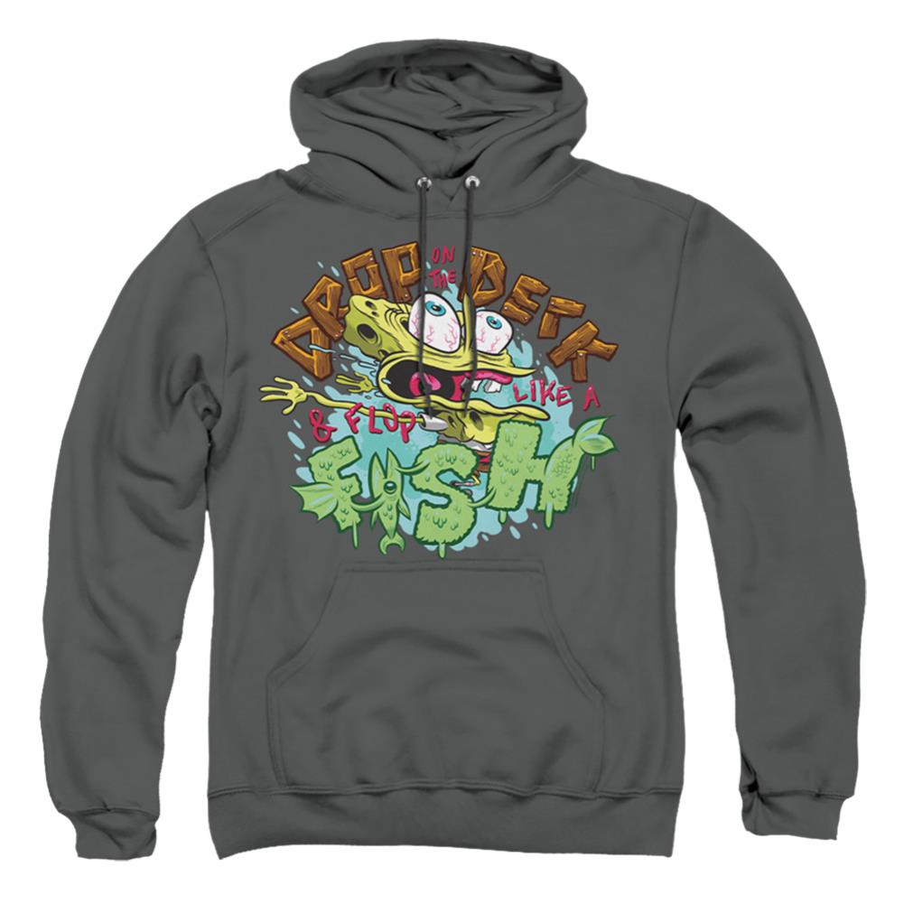 Spongebob Squarepants Drop And Flop Men's Pull-Over 75 25 Poly Hoodie
