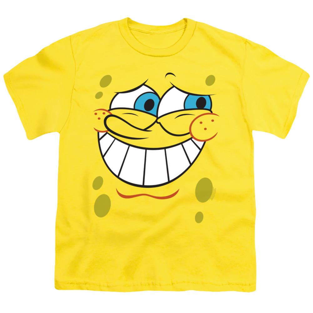 Spongebob Squarepants Guilty Face Youth 18/1 100% Cotton Short-Sleeve T-Shirt