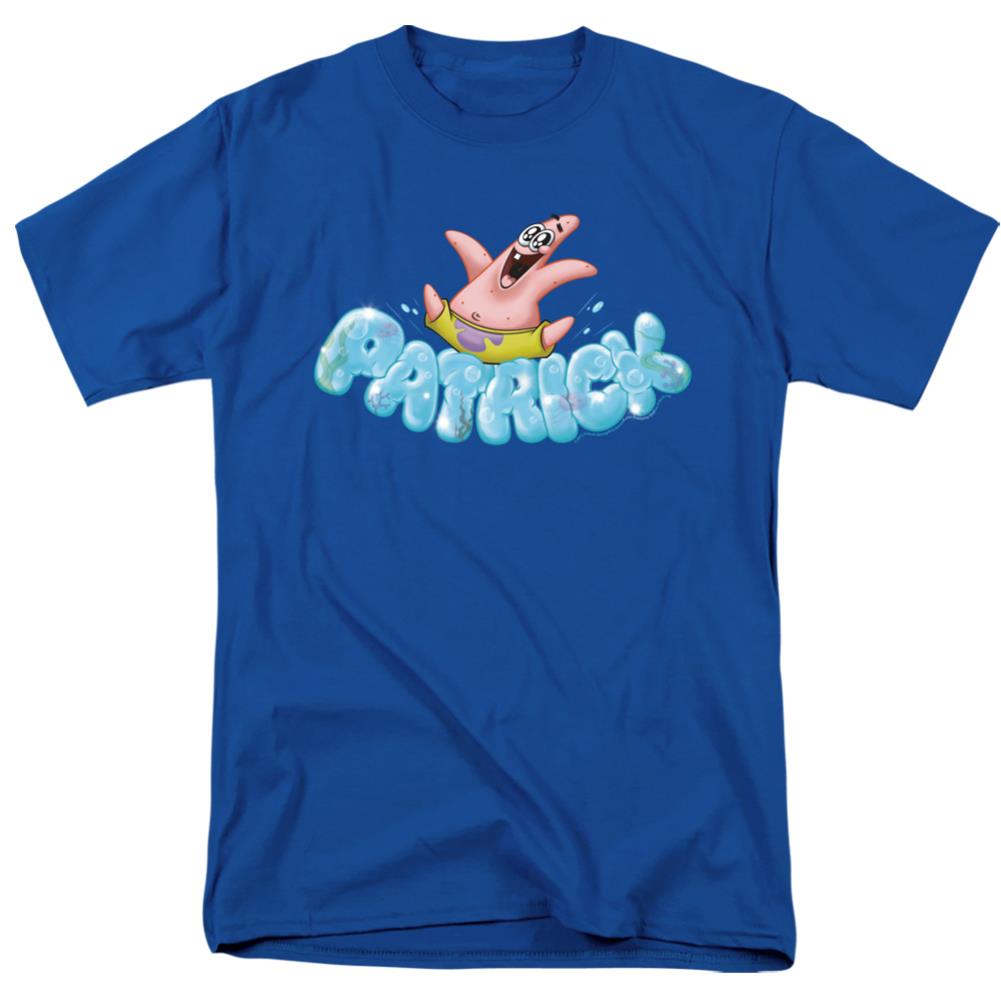 Spongebob Squarepants Happy Go Lucky Patrick Men's 18/1 Cotton Short-Sleeve T-Shirt