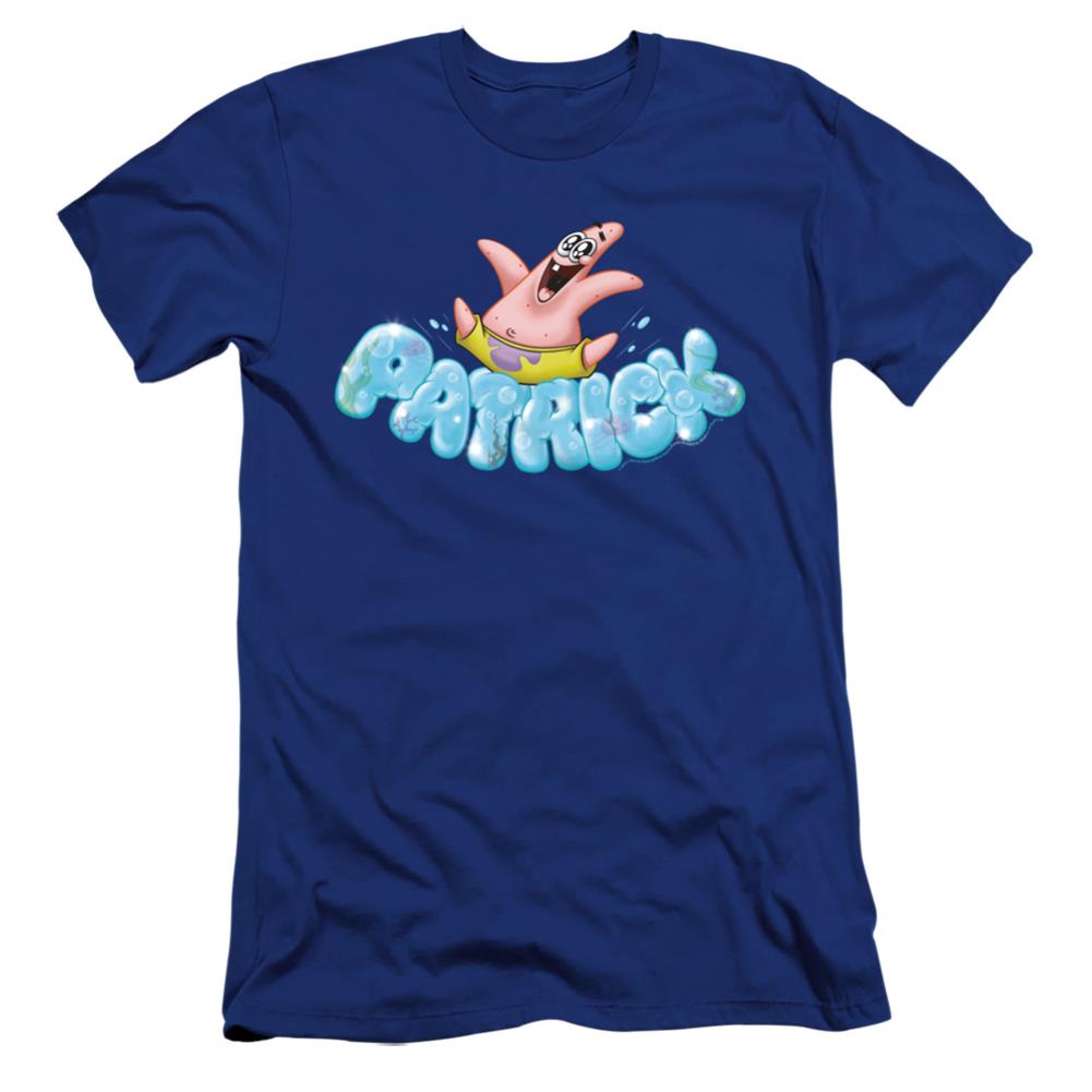 Spongebob Squarepants Happy Go Lucky Patrick Men's Ultra-Soft 30/1 Cotton Slim Short-Sleeve T-Shirt