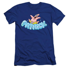 Spongebob Squarepants Happy Go Lucky Patrick Men's Ultra-Soft 30/1 Cotton Slim Short-Sleeve T-Shirt