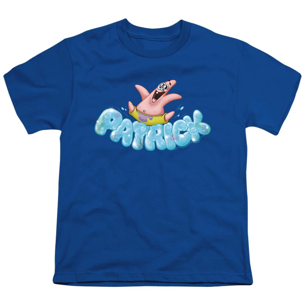 Spongebob Squarepants Happy Go Lucky Patrick Youth 18/1 100% Cotton Short-Sleeve T-Shirt