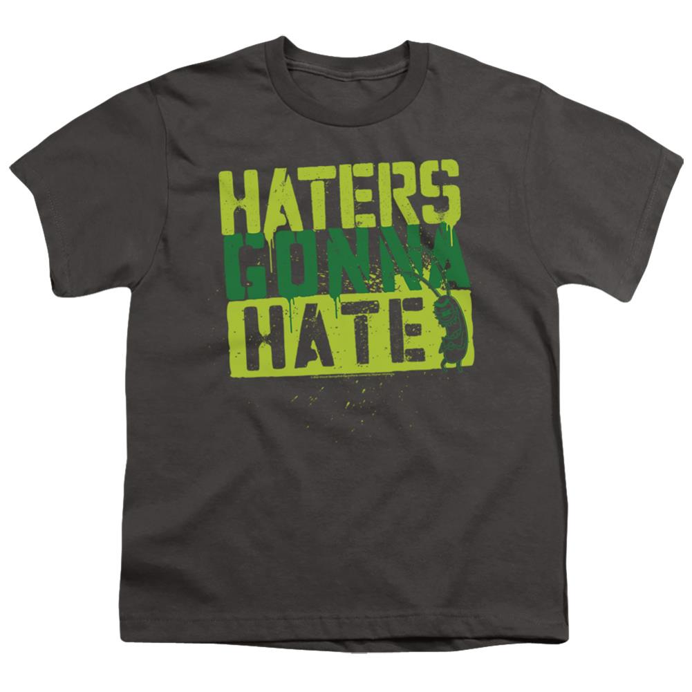 Spongebob Squarepants Haters Gonna Hate Youth 18/1 100% Cotton Short-Sleeve T-Shirt