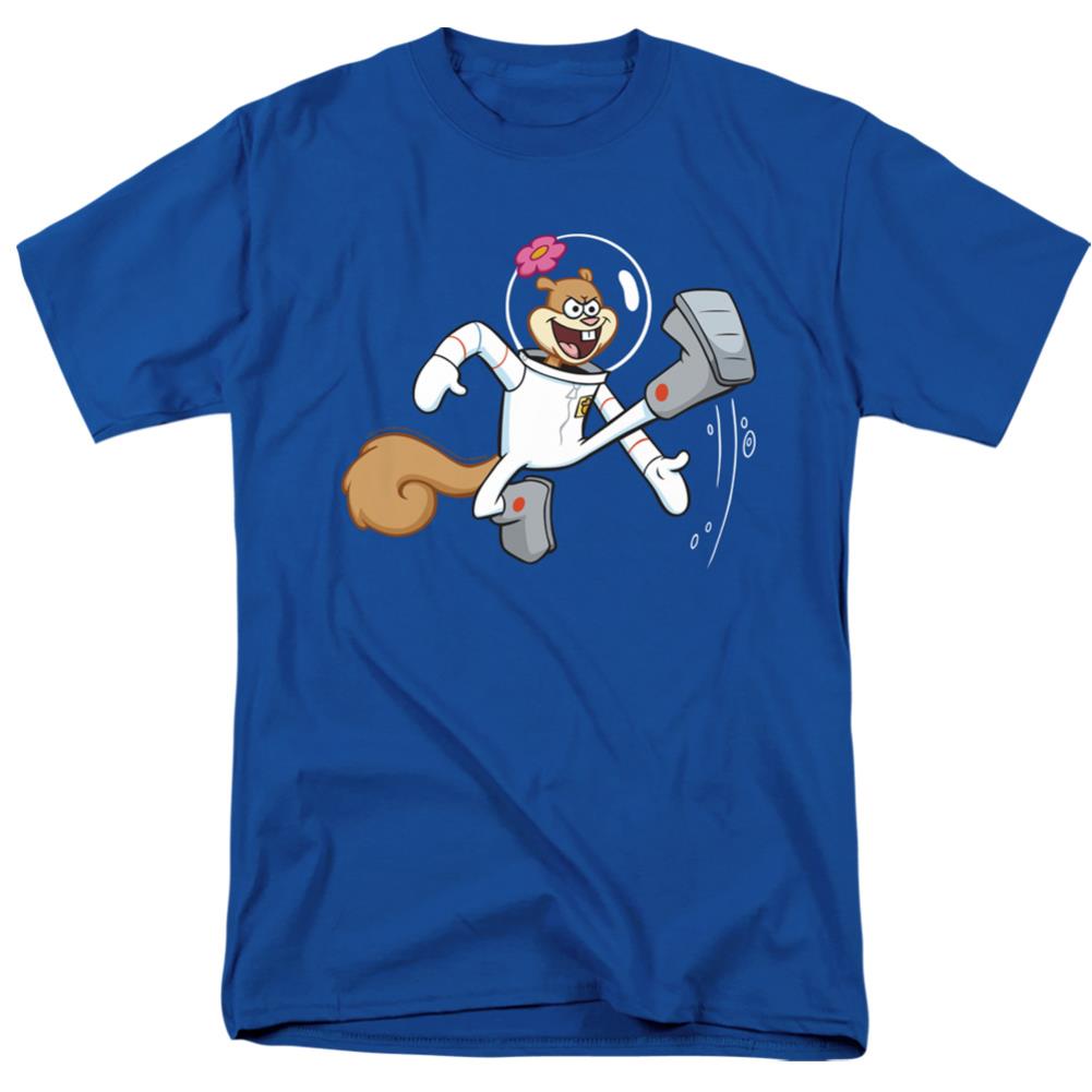 Spongebob Squarepants Karate Sandy Men's 18/1 Cotton Short-Sleeve T-Shirt