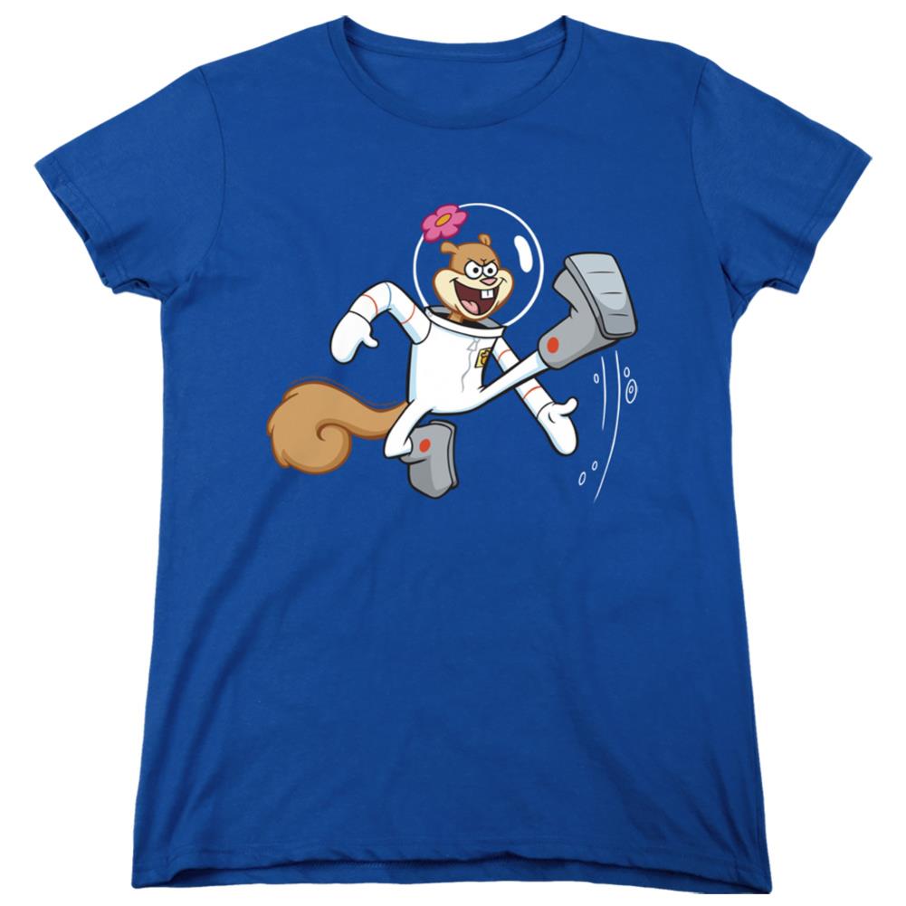 Spongebob Squarepants Karate Sandy Women's 18/1 Cotton Short-Sleeve T-Shirt