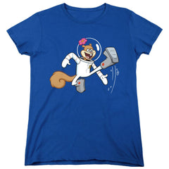 Spongebob Squarepants Karate Sandy Women's 18/1 Cotton Short-Sleeve T-Shirt