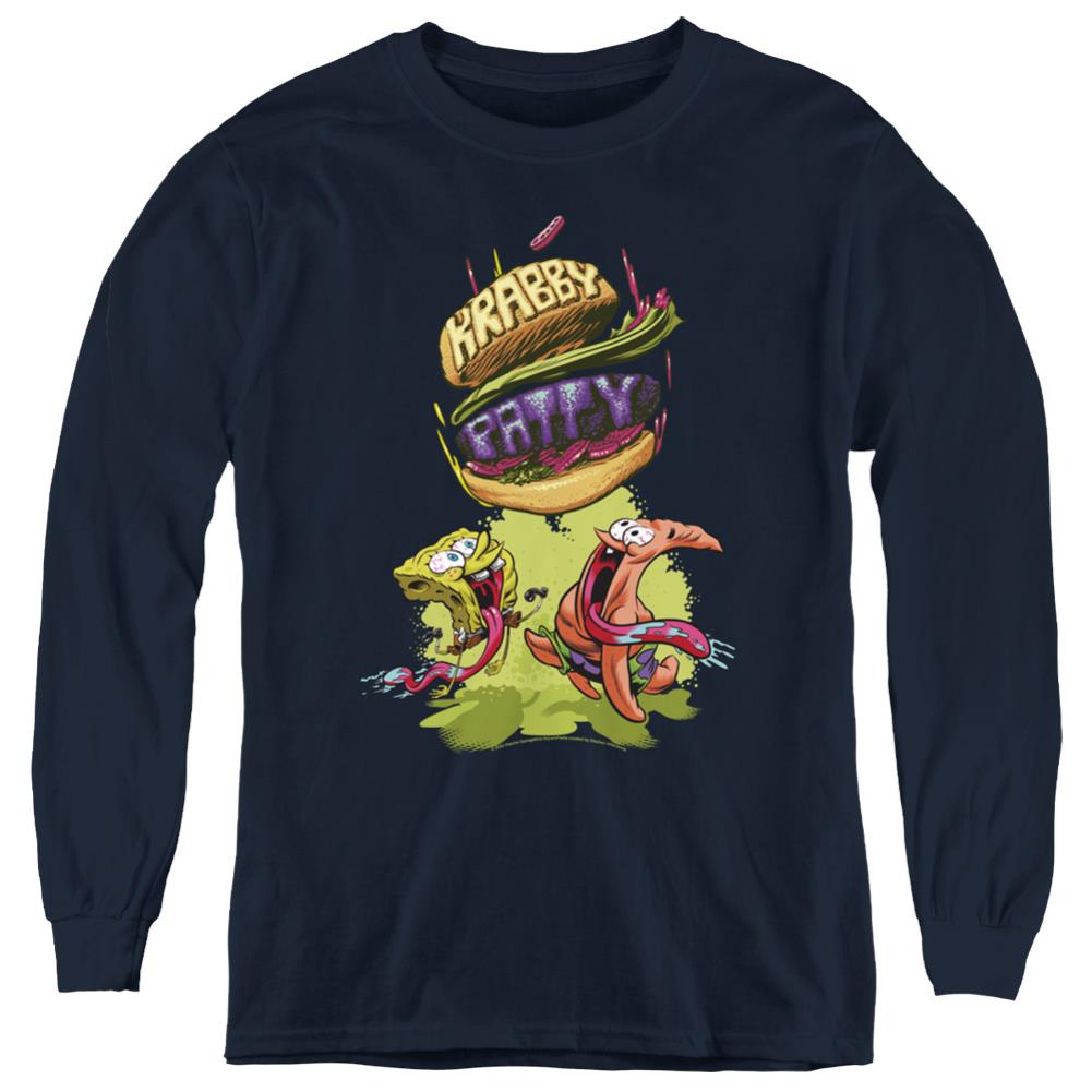 Spongebob Squarepants Krabby Patty From The Sky Youth Long-Sleeve T-Shirt