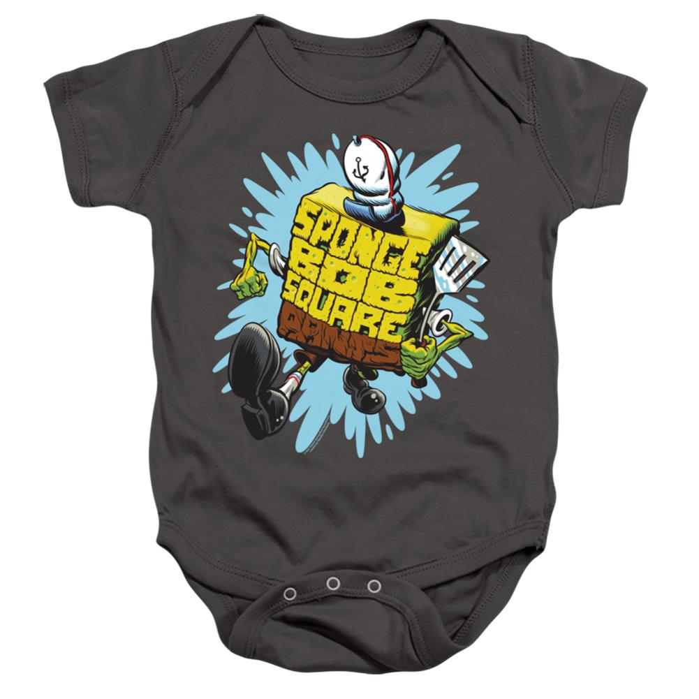 Spongebob Squarepants Letter Spongebob Infant's Cotton SS Snapsuit