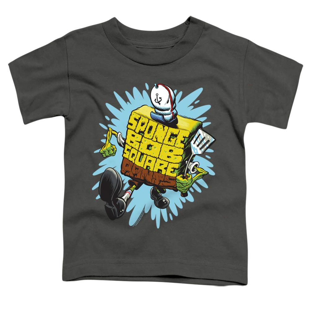 Spongebob Squarepants Letter Spongebob Toddler 18/1 Cotton Short-Sleeve T-Shirt