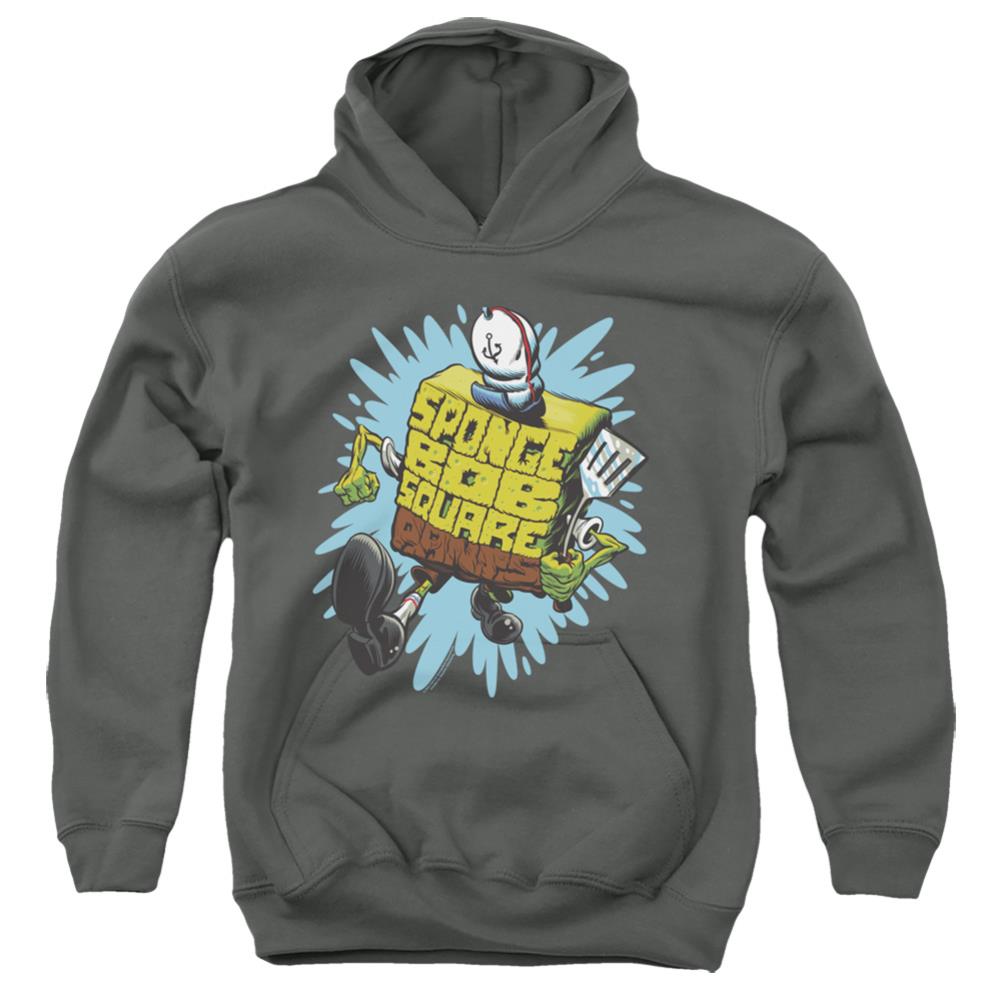 Spongebob Squarepants Letter Spongebob Youth Cotton Poly Pull-Over Hoodie