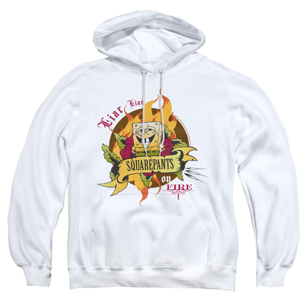 Spongebob Squarepants Liar Liar Pants On Fire Men's Pull-Over 75 25 Poly Hoodie