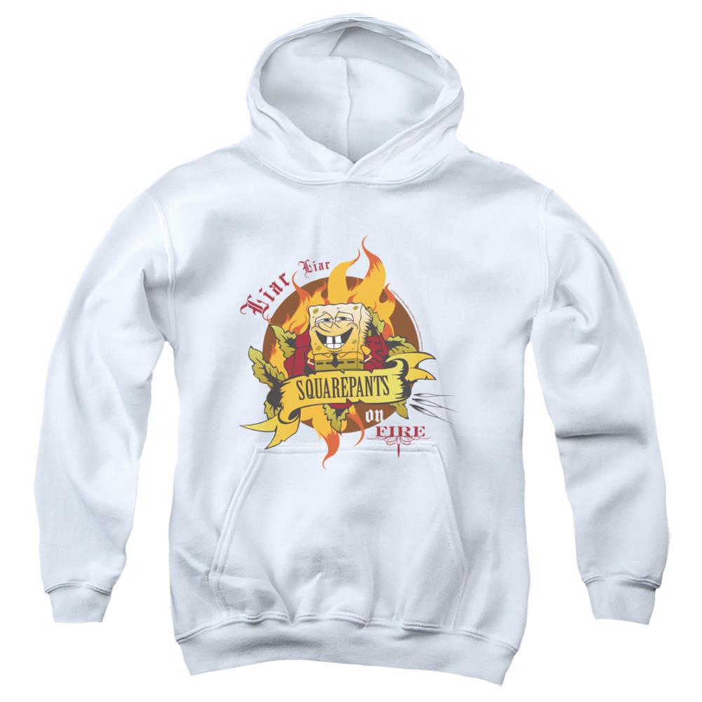 Spongebob Squarepants Liar Liar Pants On Fire Youth Cotton Poly Pull-Over Hoodie