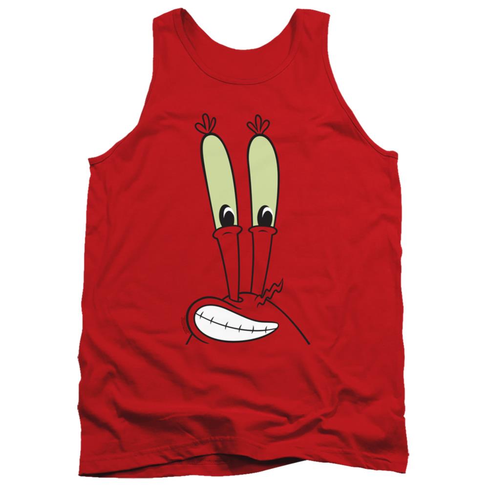 Spongebob Squarepants Mr. Krabs Smile Face Men's 18/1 Cotton Tank Top