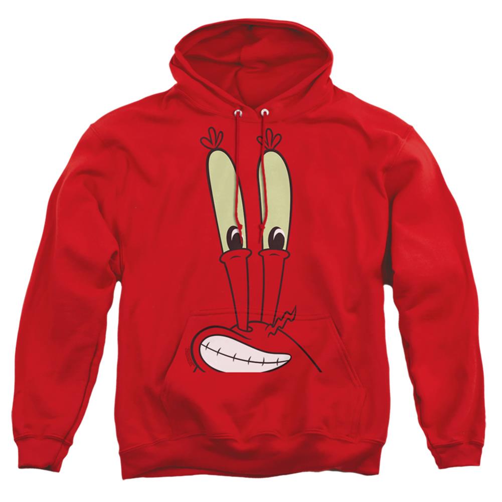 Spongebob Squarepants Mr. Krabs Smile Face Men's Pull-Over 75 25 Poly Hoodie