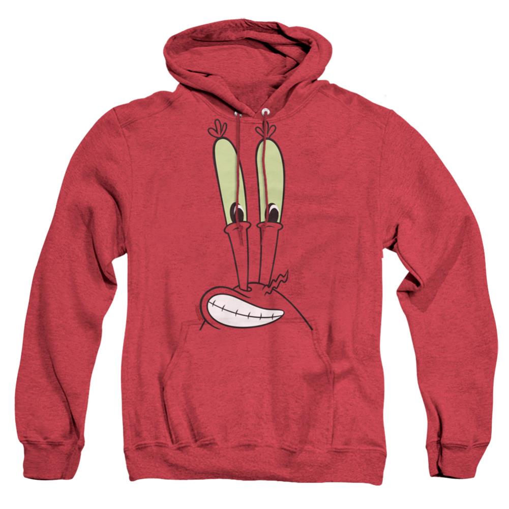 Spongebob Squarepants Mr. Krabs Smile Face Men's Pull-Over Hoodie