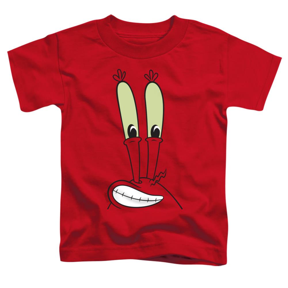 Spongebob Squarepants Mr. Krabs Smile Face Toddler 18/1 Cotton Short-Sleeve T-Shirt