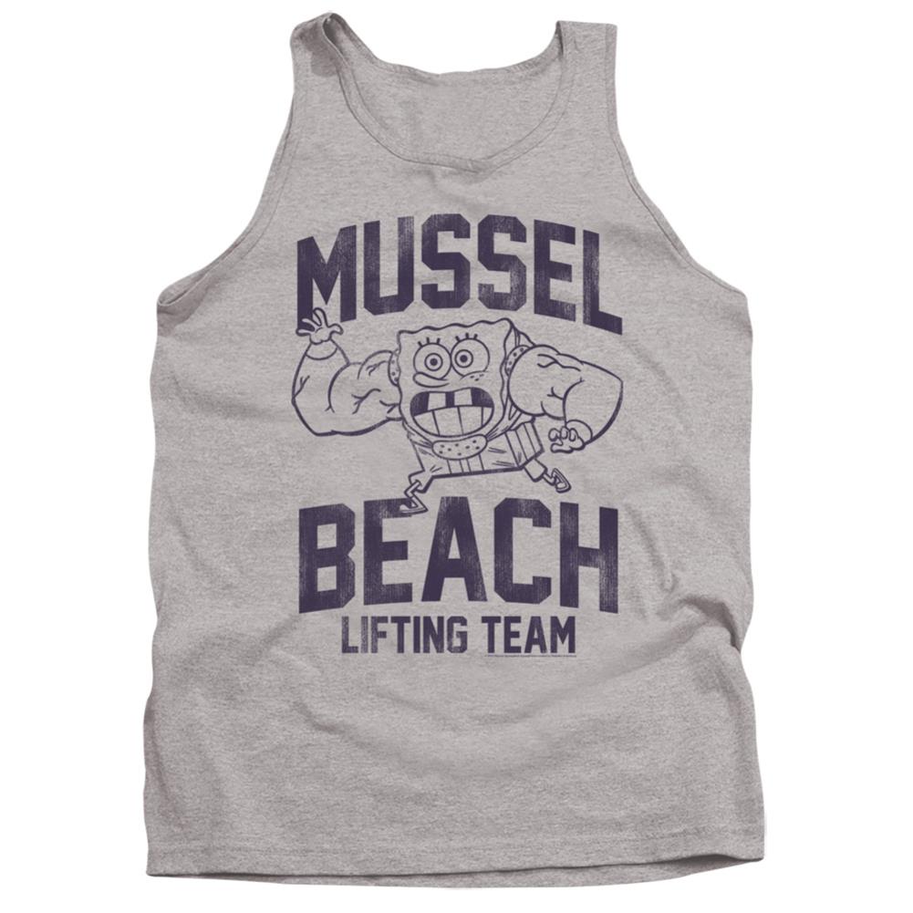 Spongebob Squarepants Mussle Beach Lifting Team Men's 18/1 Cotton Tank Top