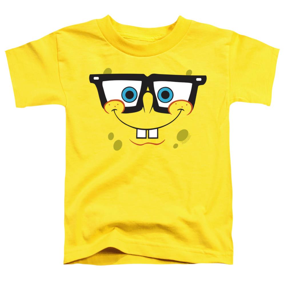 Spongebob Squarepants Nerd Face Toddler 18/1 Cotton Short-Sleeve T-Shirt
