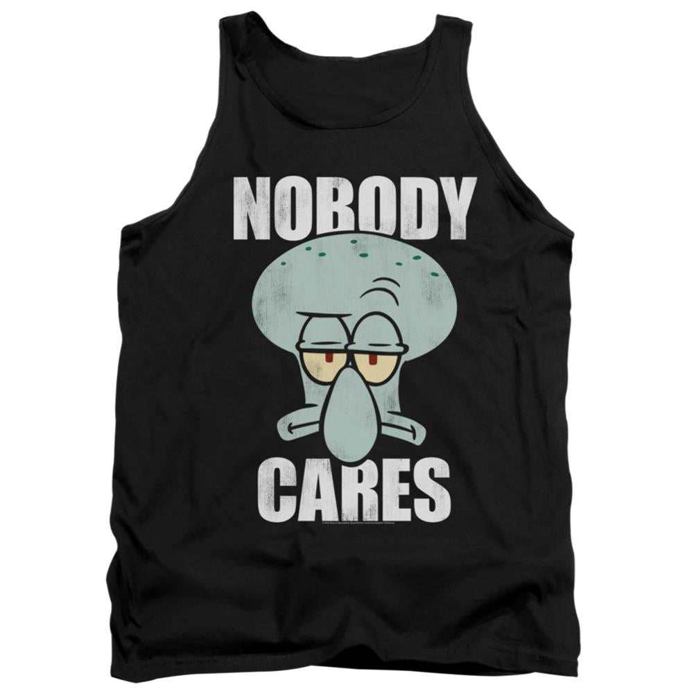 Spongebob Squarepants Nobody Cares Meme Men's 18/1 Cotton Tank Top