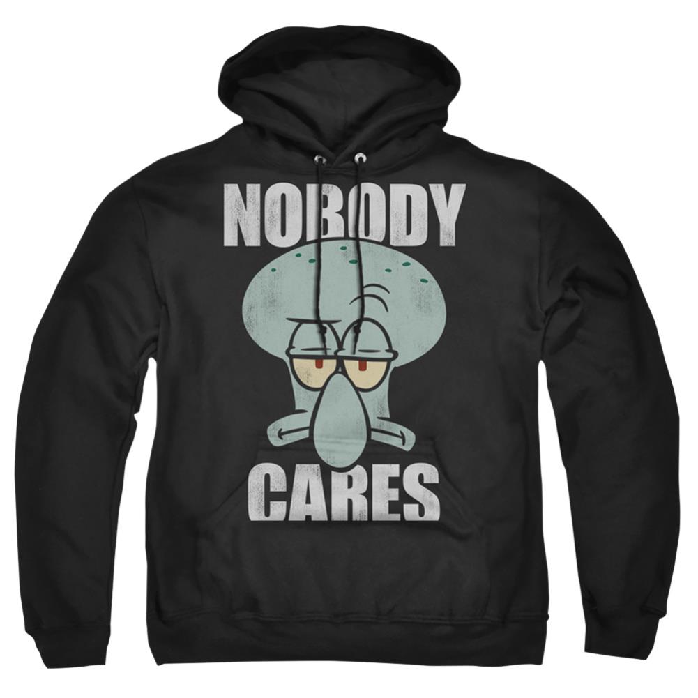 Spongebob Squarepants Nobody Cares Meme Men's Pull-Over 75 25 Poly Hoodie