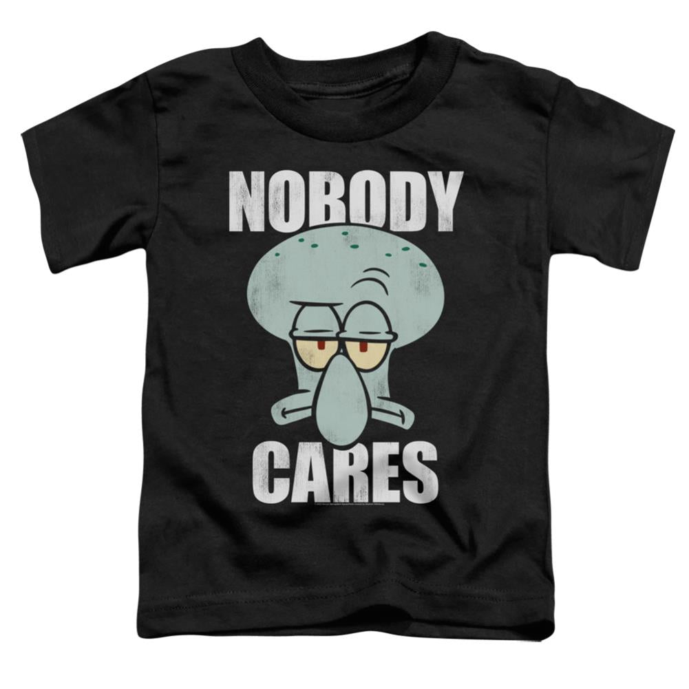 Spongebob Squarepants Nobody Cares Meme Toddler 18/1 Cotton Short-Sleeve T-Shirt
