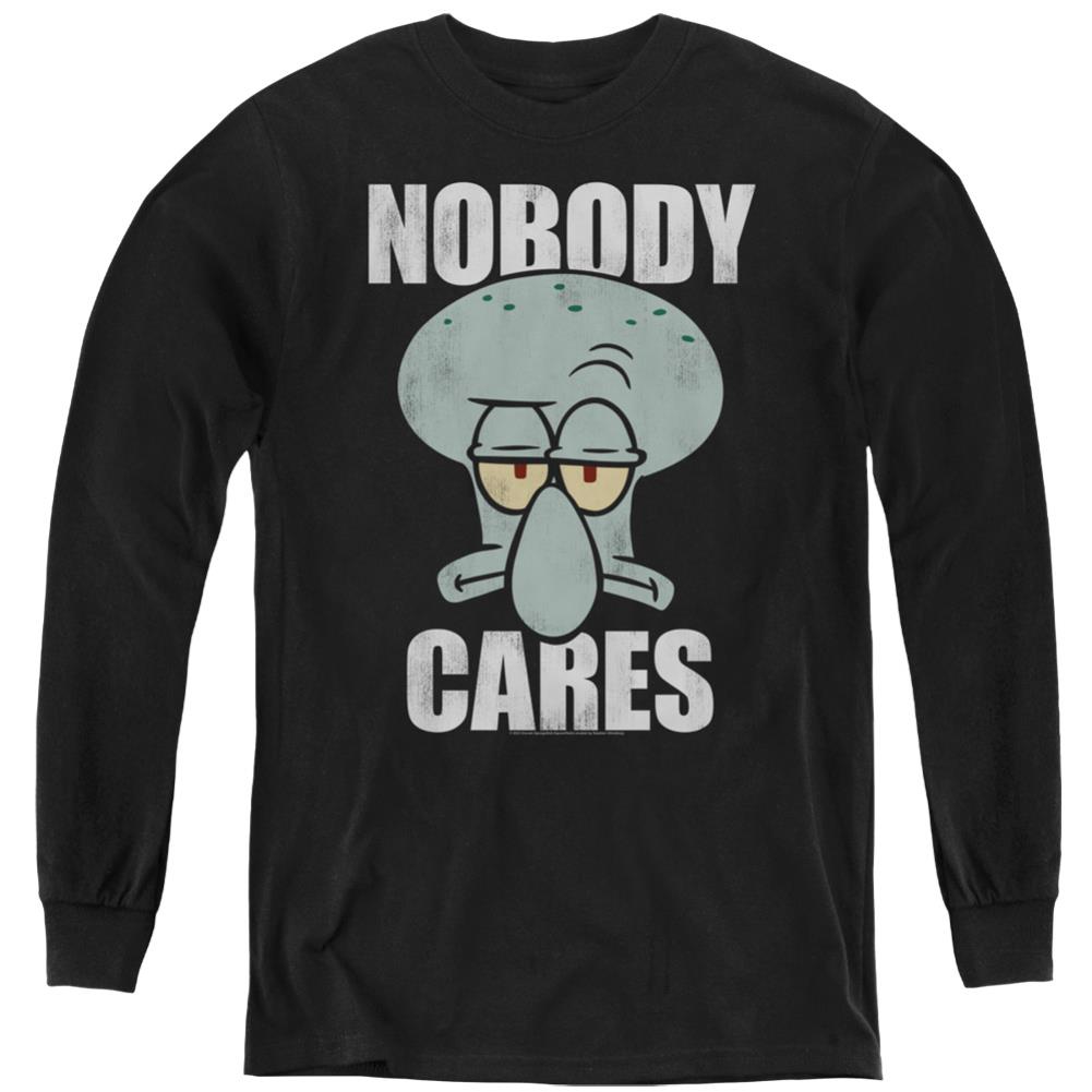 Spongebob Squarepants Nobody Cares Meme Youth Long-Sleeve T-Shirt