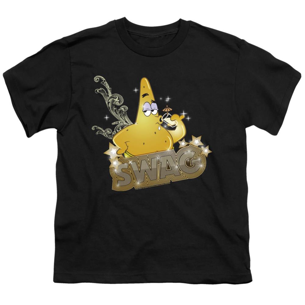 Spongebob Squarepants Patrick Has Swag Youth 18/1 100% Cotton Short-Sleeve T-Shirt