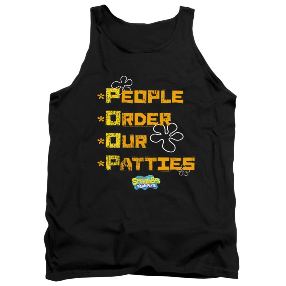 Spongebob Squarepants People Order Our Patties Men's 18/1 Cotton Tank Top
