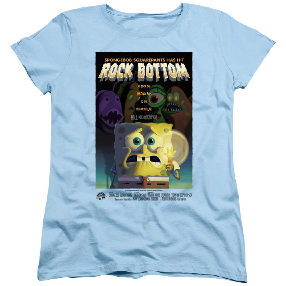Spongebob Squarepants Rock Bottom Women's 18/1 Cotton Short-Sleeve T-Shirt