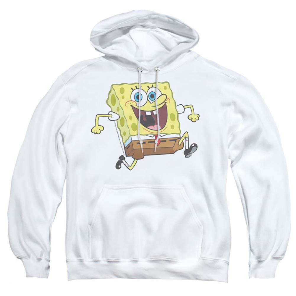 Spongebob Squarepants Running Spongebob Men's Pull-Over 75 25 Poly Hoodie